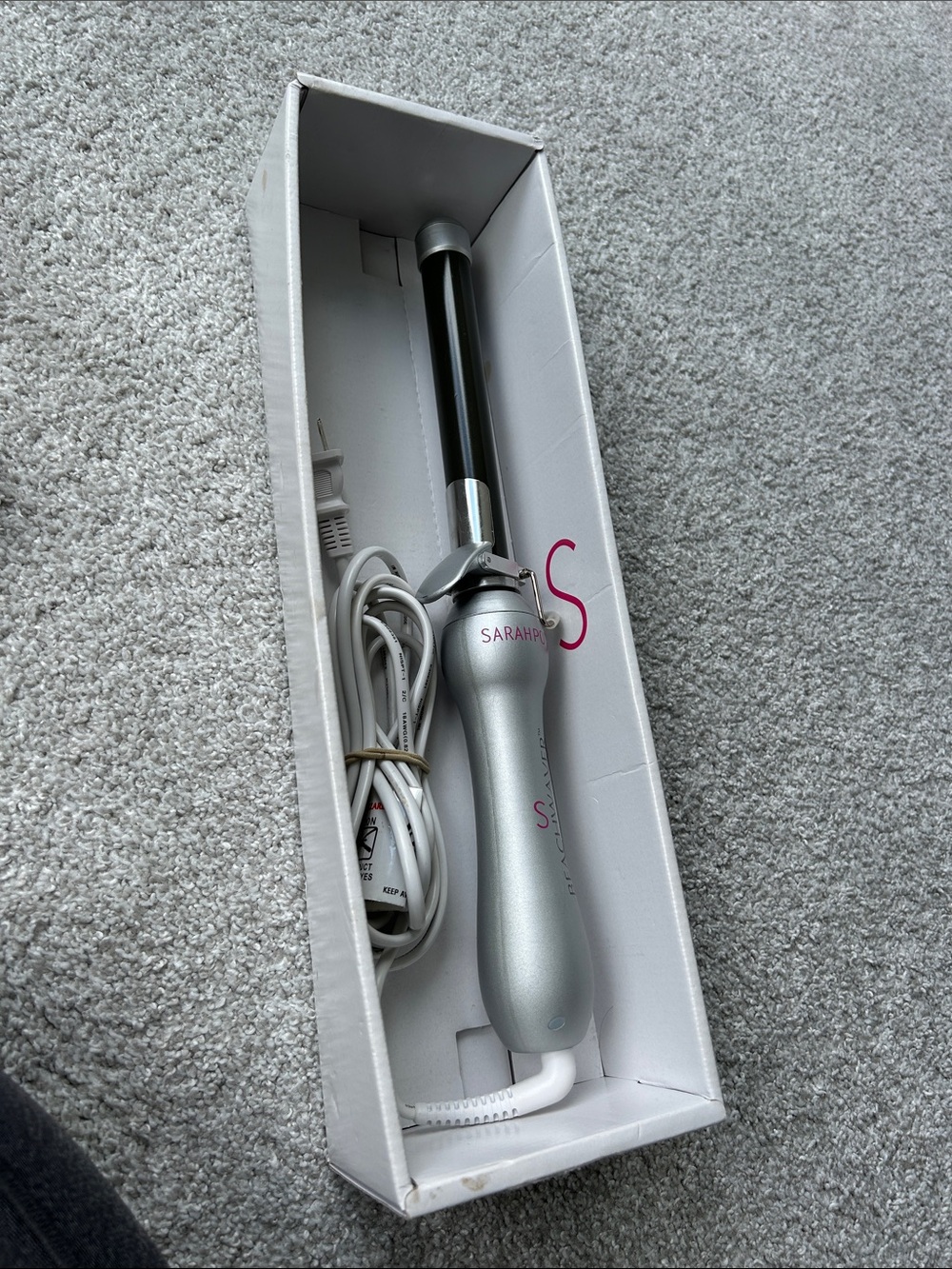 Beachwaver by Sarah Potempa Silver 1" Ceramic Curling Wand for Women